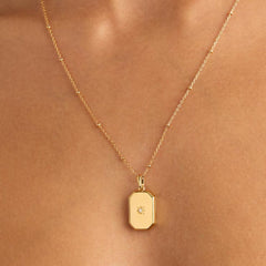 Square Locket Necklace