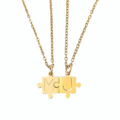 Belong Together Puzzle Initial Necklace